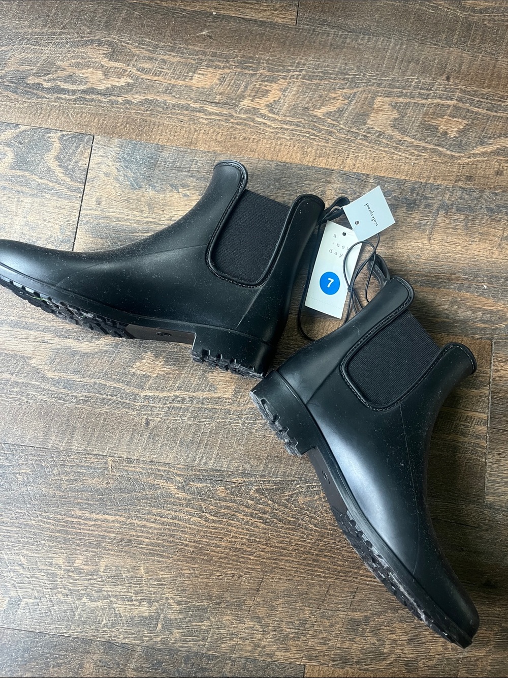A new day Black Chelsea-Style waterproof Boots